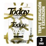 Preservativo Today Triple Pleasure 3 Unidades