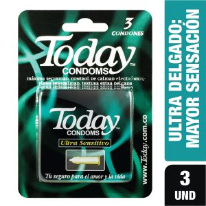 Preservativo Today Ultra Sensitive 3 Unidades