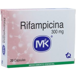 Rifampicina 300 mg 20 Cápsulas MK