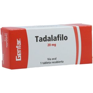 Tadalafilo 20 mg 1 Tableta Genfar