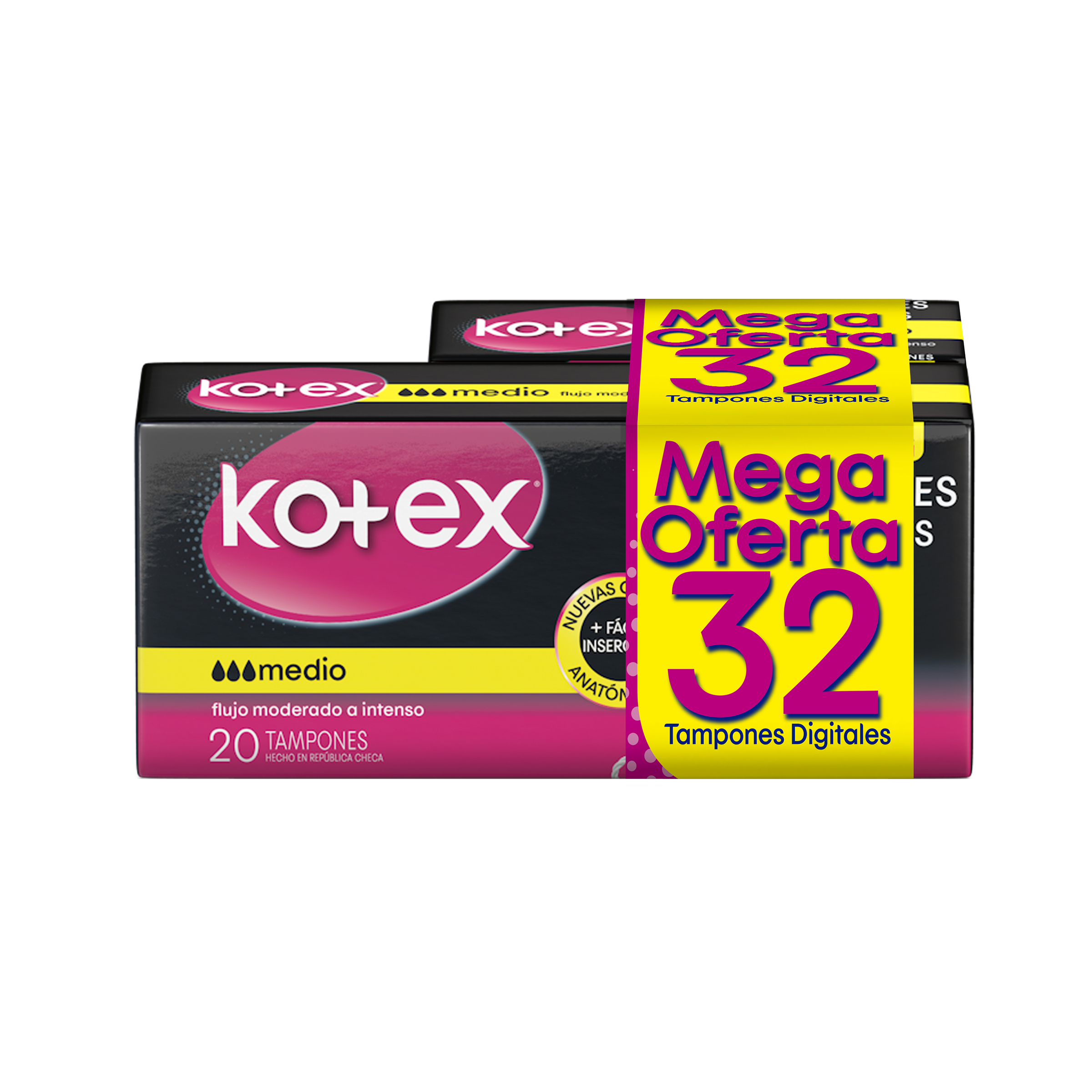 TAMPON-KOTEX-DIGITALES-MEDIO-20-UNIDADES-OFERTA.jpg Tampon Kotex Digitales Medio 20 Unidades - Imagen 1