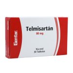 Telmisartan 80 mg 30 Tabletas Genfar