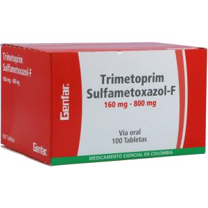Trimetoprim Sulfa F 160-800 100 Tabletas Genfar