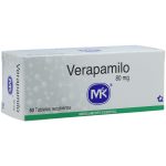 Verapamilo 80 mg 50 Tabletas MK