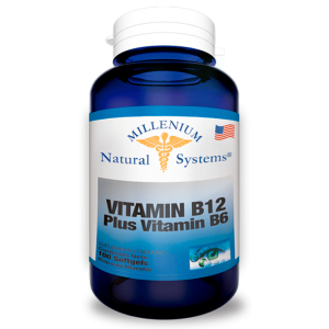 Vitamina B12+B6+ Aceite de Cartamo 100 Perlas Systems