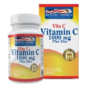 Vitamina C 1000 Mg With Zinc 100 Tabletas Healthy