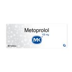 Metoprolol 100 mg 30 Tabletas MK