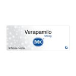 Verapamilo 120 mg 30 Tabletas MK