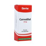Carvedilol 25 mg 30 Tabletas Winthrop