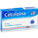 Cetirizina 10 mg 10 Tabletas Ag