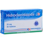 Hidroclorotiazida 25 mg 30 Tabletas
