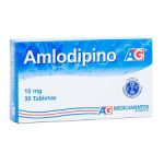Amlodipino 10 mg 30 Tabletas Ag