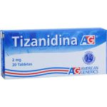 Tizanidina 2 mg 20 Tabletas Ag