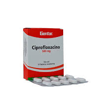 Ciprofloxacino 500 mg 10 Tabletas Genfar