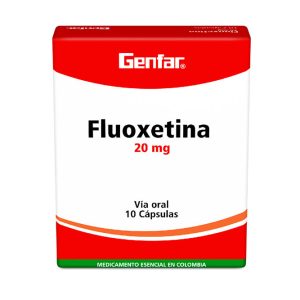 Fluoxetina 20 mg 10 Cápsulas Genfar