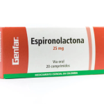 Espironolactona 25 mg 20 Tabletas Winthrop