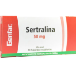Sertralina 50 mg 10 Tabletas Genfar