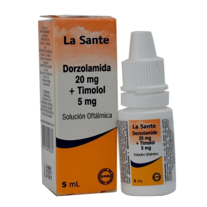 Dorzolamida 20 mg Timolol 5 mg Gotas 5 mL La Sante