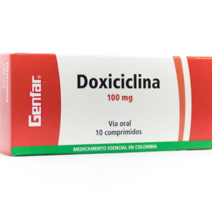 Doxiciclina 100 mg 10 Tabletas Winthrop