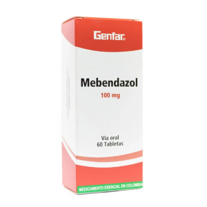 Mebendazol 100 mg 60 Tabletas Genfar
