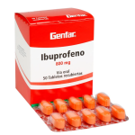 Ibuprofeno 800 mg 50 Tabletas Genfar