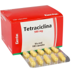 Tetraciclina 500 mg 100 Cápsulas Genfar