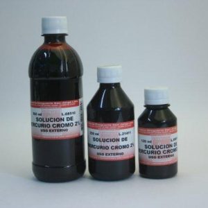 SOLUCIÓN DE MERCURIO CROMO 2% 500 mL
