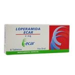 Loperamida 2 mg 6 Tabletas Ecar
