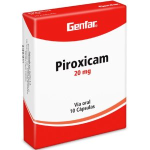 Piroxicam 20 mg 10 Cápsulas Genfar