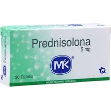 Prednisolona 5 mg 30 Tabletas MK