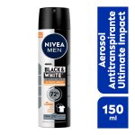 Desodorante Nivea Men Black White Ultimate Impact Spray 150 mL