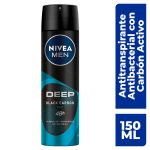Desodorante Nivea Men Deep Beat Black Carbón Aerosol 150 mL