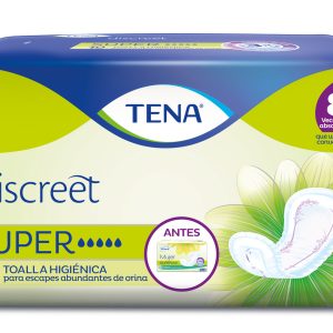 Toalla Tena Discreet Super 10 Unidades 5 Gotas