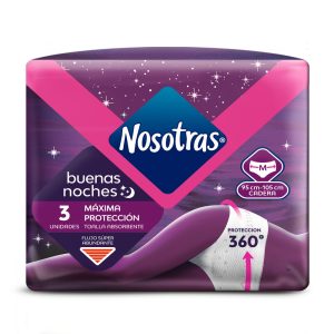 Toalla Nosotras Buenas Noches Maxima Proteccion Talla M