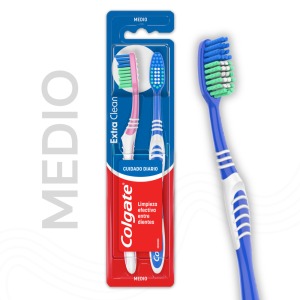 Cepillo Dental Colgate Extra Clean Duro x2
