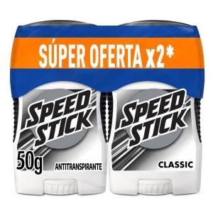 2 Desodorantes Speed Stick Barra Classic 50 g