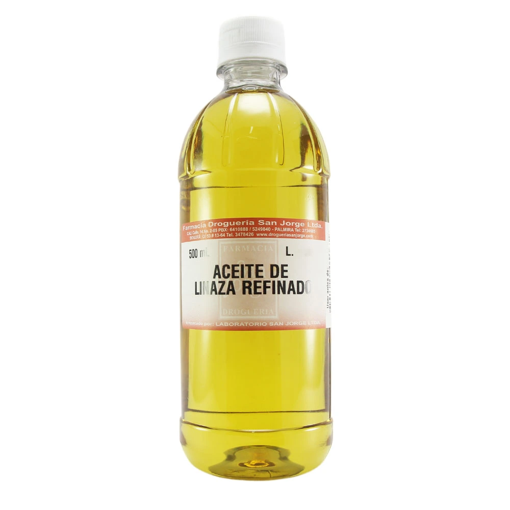 Aceite de Linaza Refinada 500 mL frasco tarro envase Aceite de Linaza Refinada 500 mL frasco tarro envase