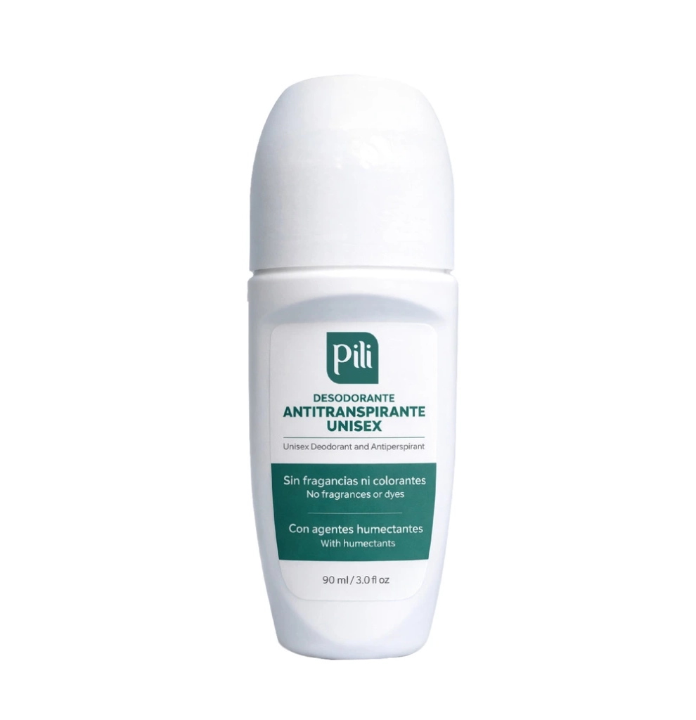 Desodorante Antitranspirante Unisex Pili Roll On 90 mL