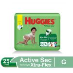 Pañal Huggies Active Sec Etapa 3 Grande 25 Unidades