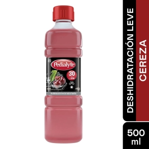 Pedialyte Zinc 30 Sabor Cereza 500 mL envase frente delante