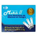 Tiras y Lancetas Glucómetro Match 50 Unidades