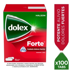 Dolex Forte 500 mg 100 Tabletas